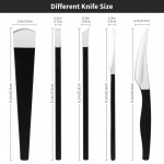 Pedicure Knife Kit, 8pcs Black Foot Dead Callus Remover Stainless Set, Professional Ingrown Toenail Steel Tools, Feet Skin Care Nail File Tool Manicure Clippers Cuticle Scraper Toe Shaver
