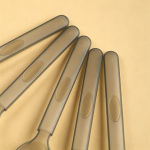 Xandory Disposable Serving Spoons, Party Essentials Disposable Heavy Duty Plastic Serving Utensils , 5-Count 5.5" Spoons, Gray Xandory Disposable Serving Spoons, Party Essentials Disposable Heavy Duty Plastic Serving Utensils , 5-Count 5.5" Spoons, Gray