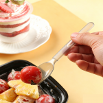 Xandory Disposable Serving Spoons, Party Essentials Disposable Heavy Duty Plastic Serving Utensils , 5-Count 5.5" Spoons, Gray Xandory Disposable Serving Spoons, Party Essentials Disposable Heavy Duty Plastic Serving Utensils , 5-Count 5.5" Spoons, Gray