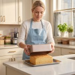 betose Square Cake Pan,  1 Pack 9x9 inch Carbon Steel Square Baking Pan for Brownie, Cheesecake, Roasting - Rose Gold